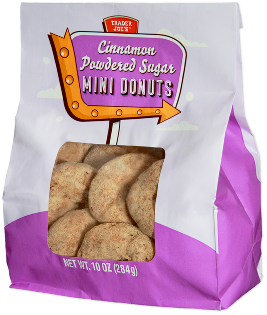Trader Joe's Cinnamon Powdered Sugar Mini Donuts