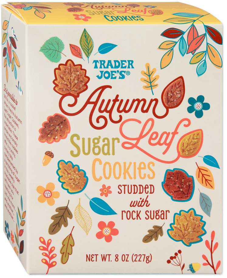 Trader Joe's Autumn Leaf Sugar Cookies seasonal sugar cookies