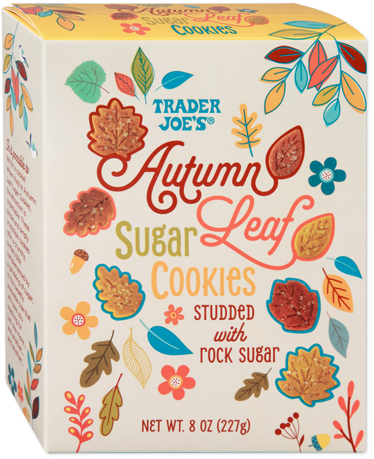 Trader Joe's Autumn Leaf Sugar Cookies seasonal sugar cookies