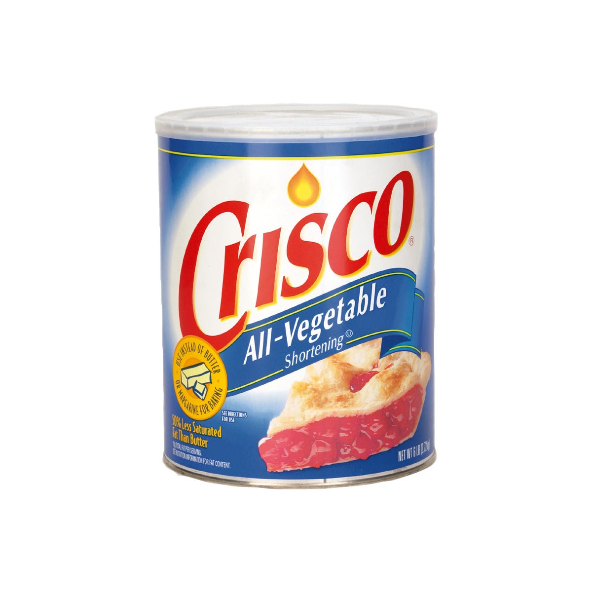 Crisco all-vegetable shortening 6 lb container