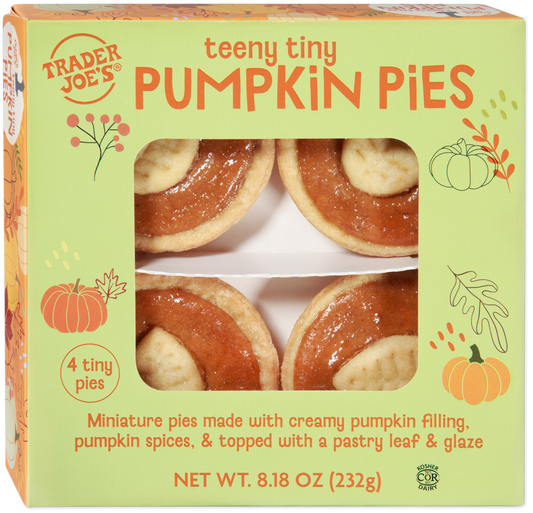 Trader Joe's Teeny Tiny Pumpkin Pies kosher bakery dessert