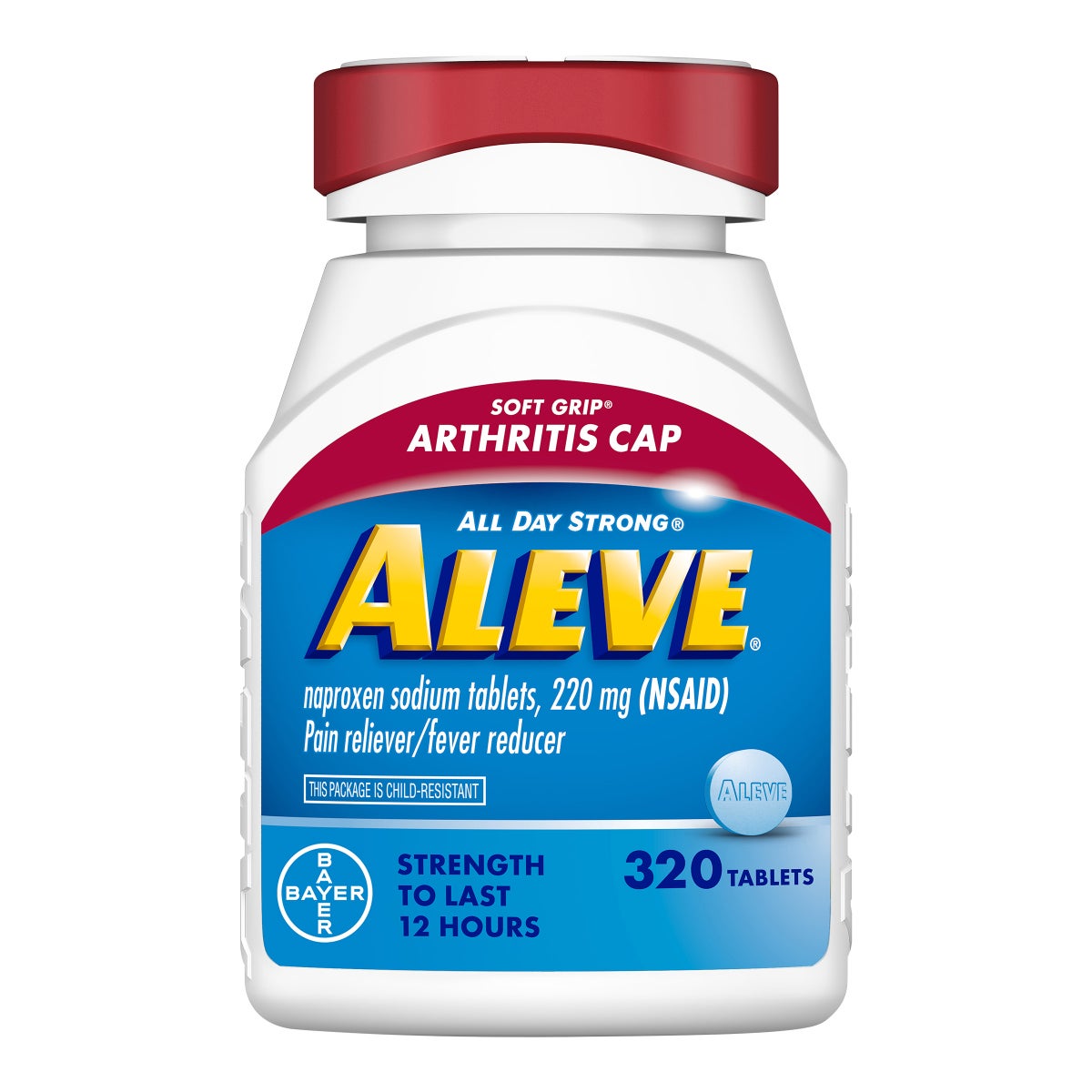 Aleve naproxen sodium 220 mg tablets 320 count