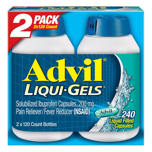 Advil Liqui-Gels ibuprofen 200 mg 240-count bottle pack