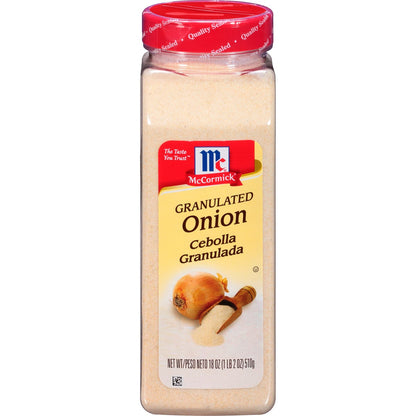 McCormick granulated onion 18 oz jar