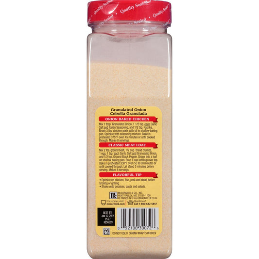 McCormick kosher granulated onion seasoning