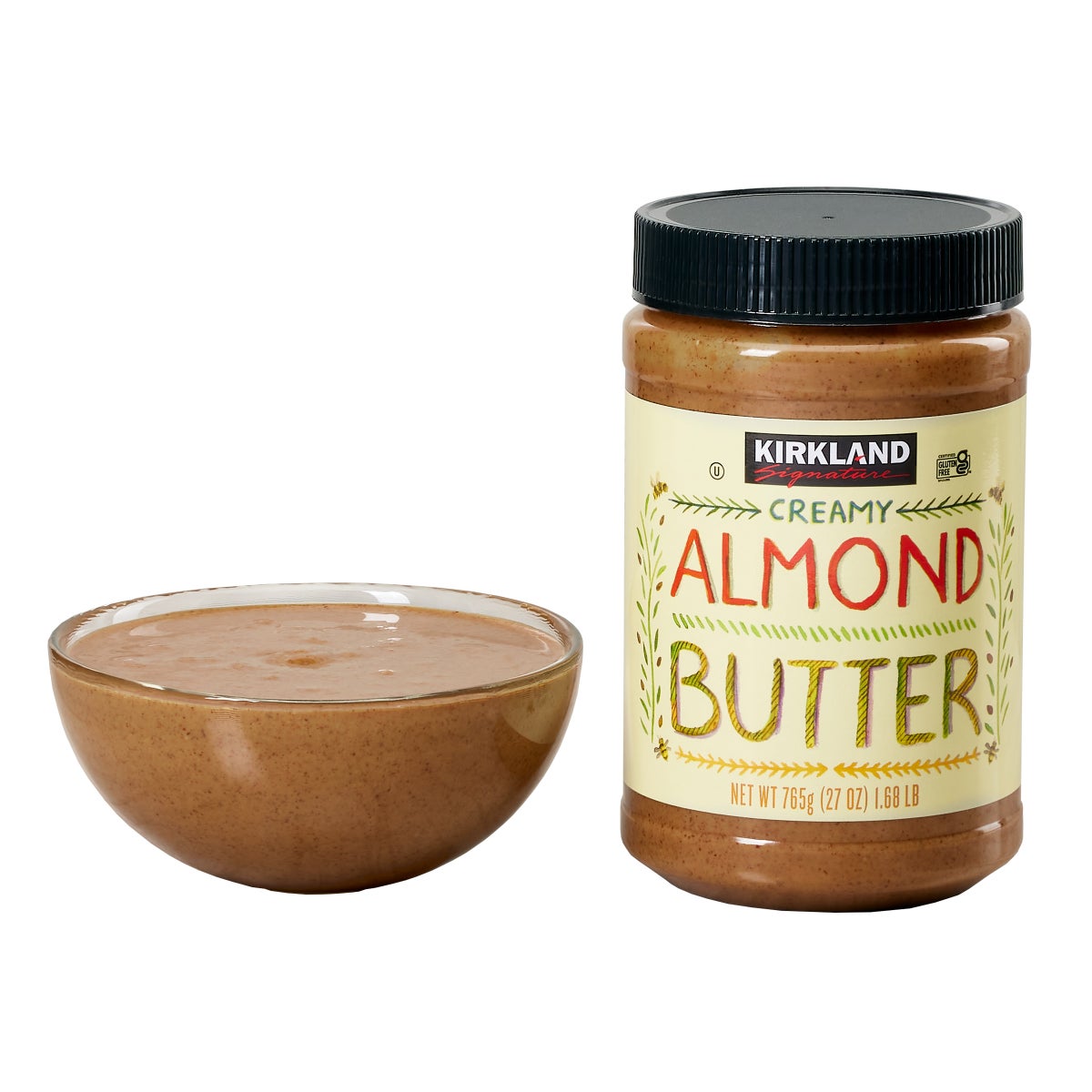 Creamy almond butter made with roasted almonds