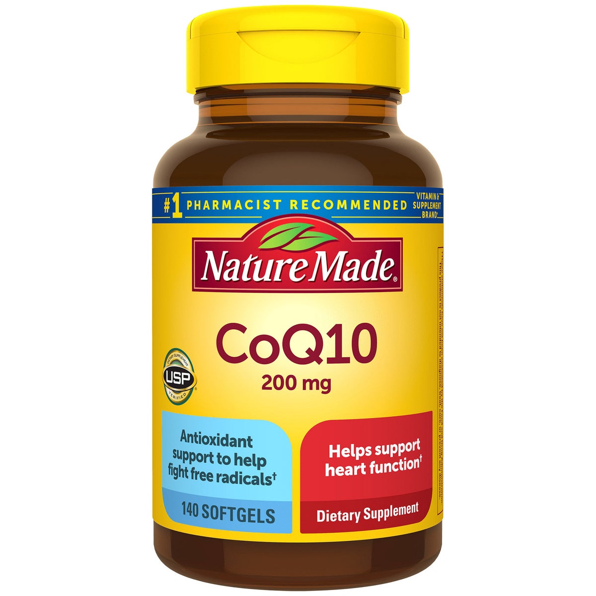 Nature Made CoQ10 200 mg softgels bottle