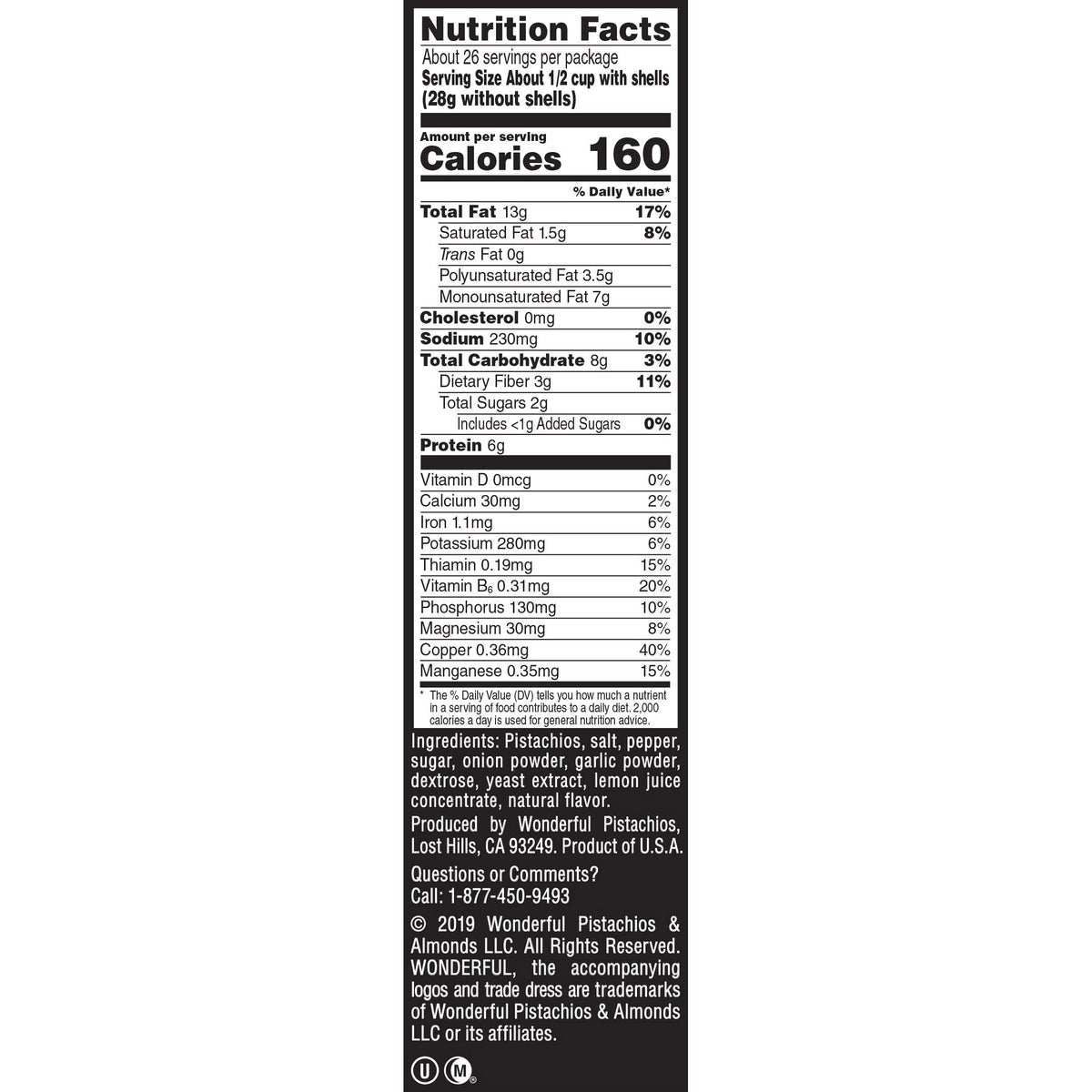 Bulk bag of Wonderful in-shell pistachios snack