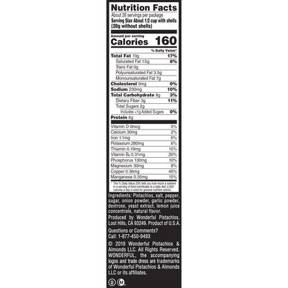 Bulk bag of Wonderful in-shell pistachios snack