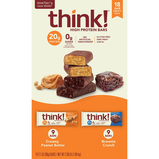 Think Thin high protein bar variety pack 18 count