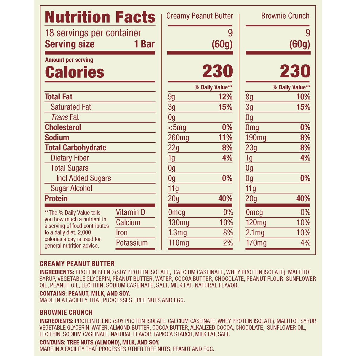 Think Thin Creamy Peanut Butter protein bar wrapper