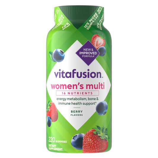 vitafusion women's multivitamin 220 gummies bottle