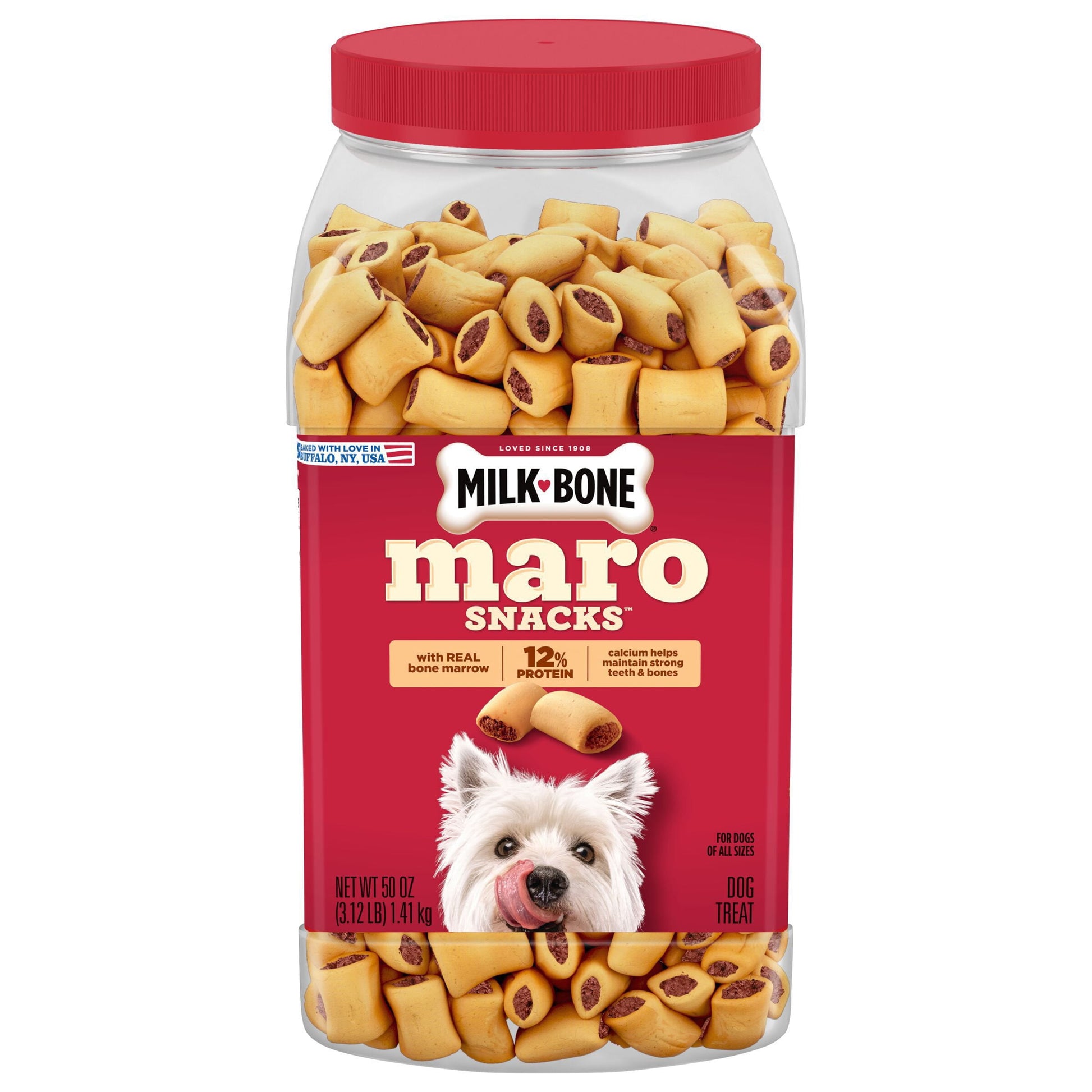 Milk-Bone MaroSnacks dog treats 50 oz canister