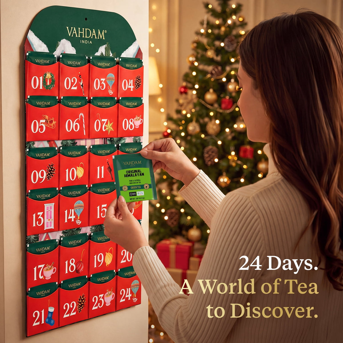 2026 VAHDAM tea countdown calendar