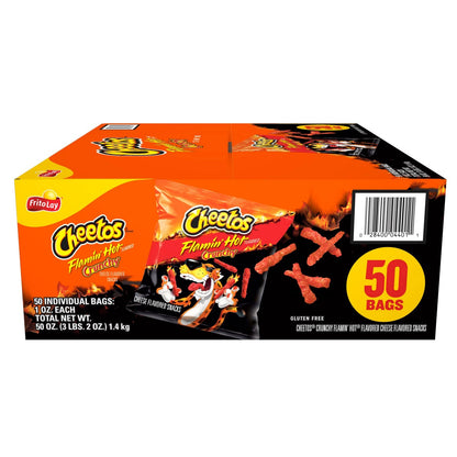 Cheetos Crunchy Flamin' Hot 1 oz 50-count box