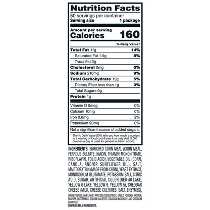 Bulk 50-count Cheetos Crunchy Flamin' Hot snacks