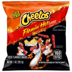 Cheetos Crunchy Flamin' Hot made with real cheese