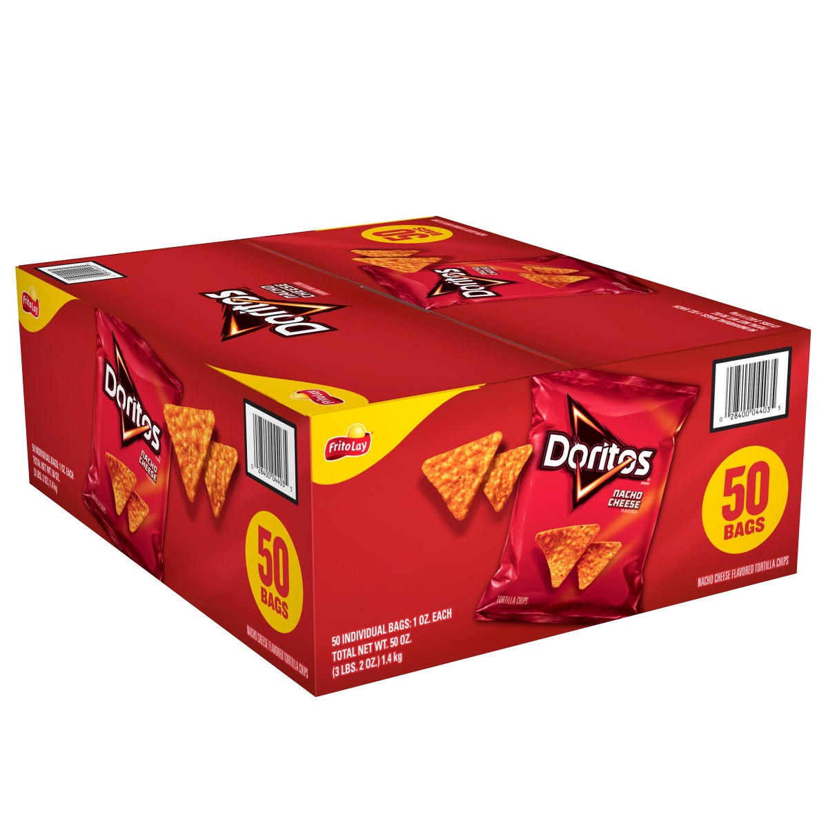 Doritos Nacho Cheese tortilla chips 1 oz 50-count
