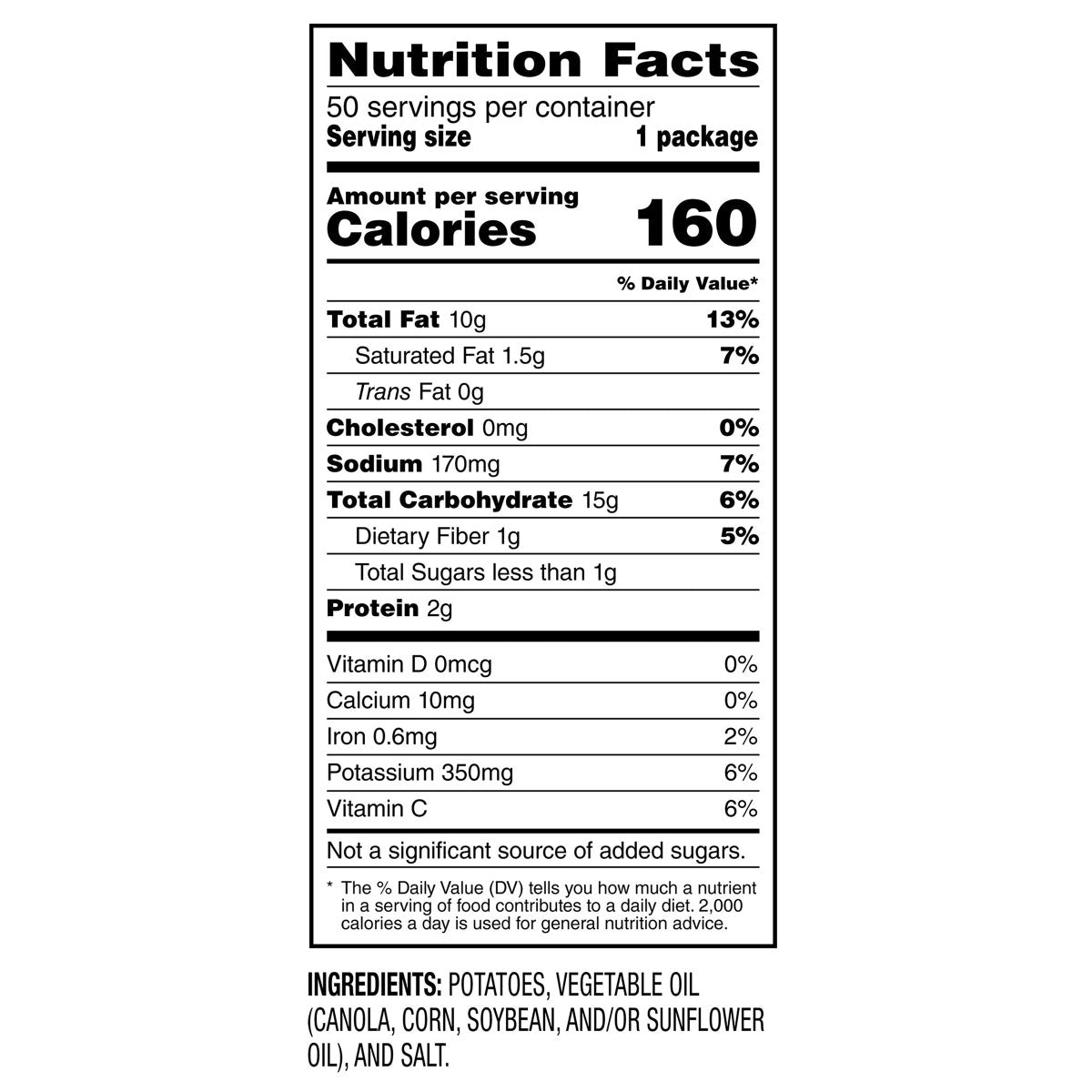 Lay's 1 oz individual potato chip bags