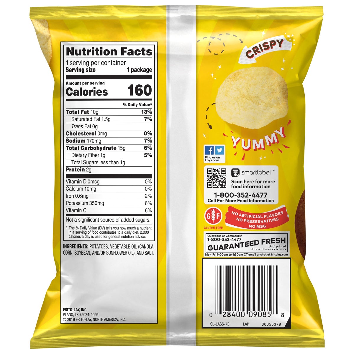 Lay's classic chips convenient family pack
