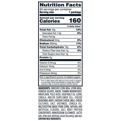 Frito Lay Cheetos Crunchy Original bulk snack pack