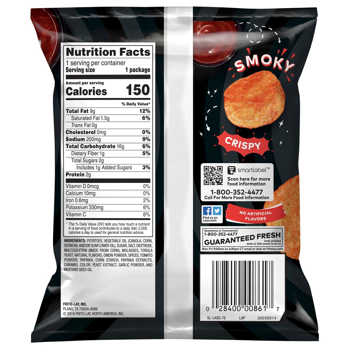 Lay's barbecue chips 50 individual bags