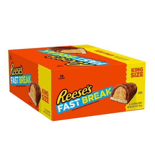 Reese's Fast Break king size candy bars 18-count box