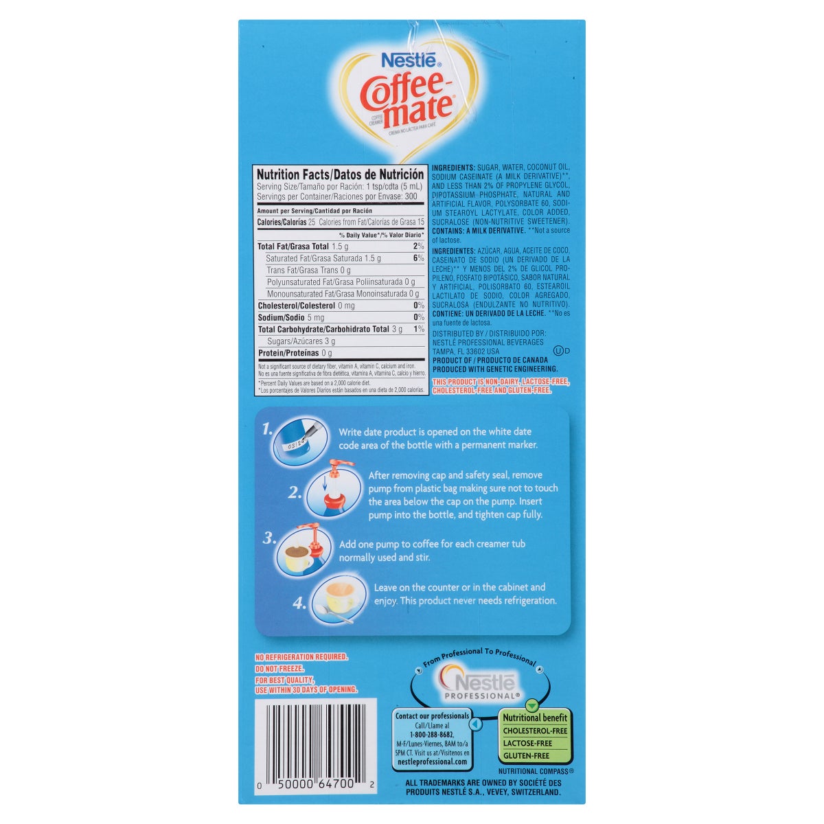 Nestlé Coffee-mate 50.7 fl oz coffee creamer bottle