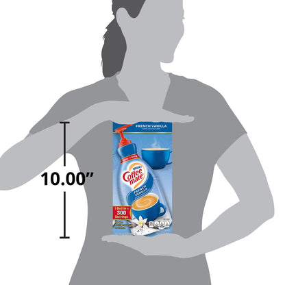 Lactose-free French vanilla coffee creamer bottle