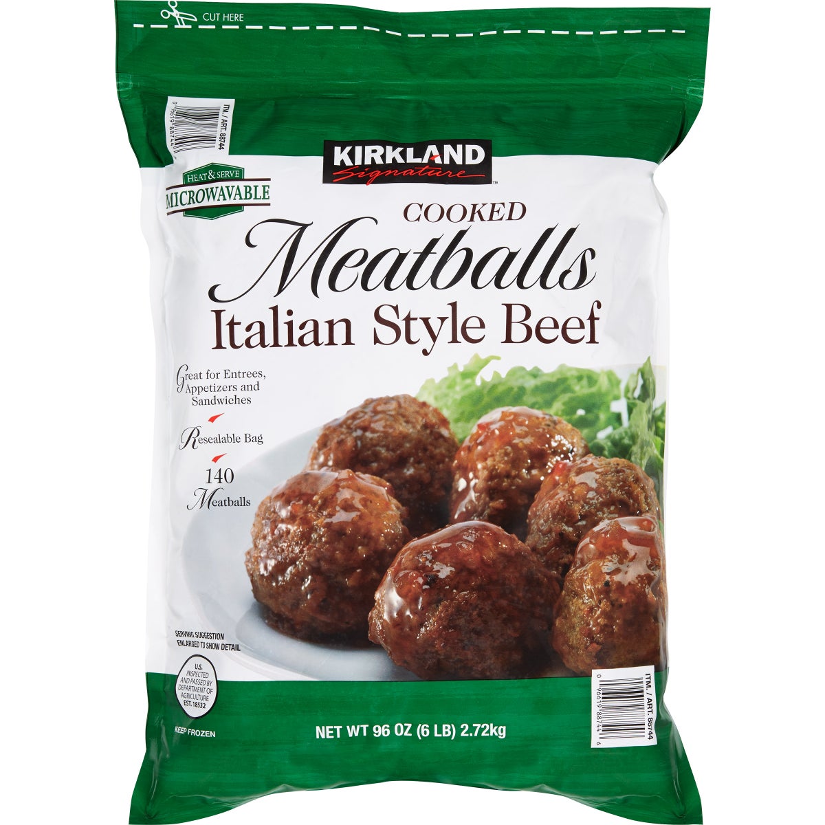 Kirkland Signature Meatballs 6 lb frozen pack