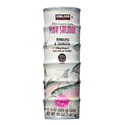 Kirkland Signature wild Alaskan pink salmon 6 oz 6-count