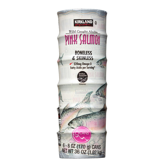 Kirkland Signature wild Alaskan pink salmon 6 oz 6-count