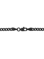 Black stainless steel Christian cross necklace
