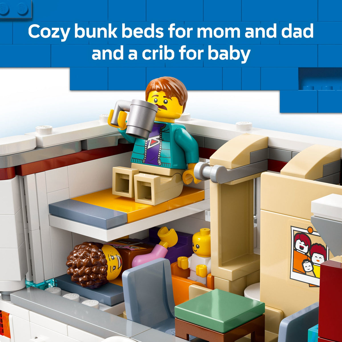 LEGO City camping set with kitchen and sleeping space