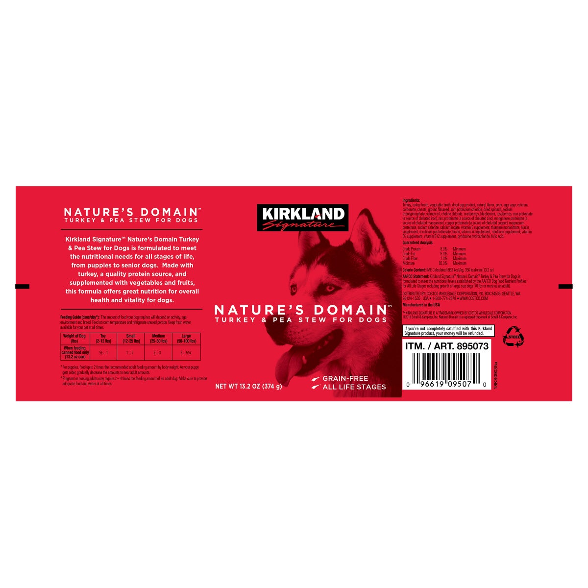 13.2 oz Kirkland Signature canned dog food case