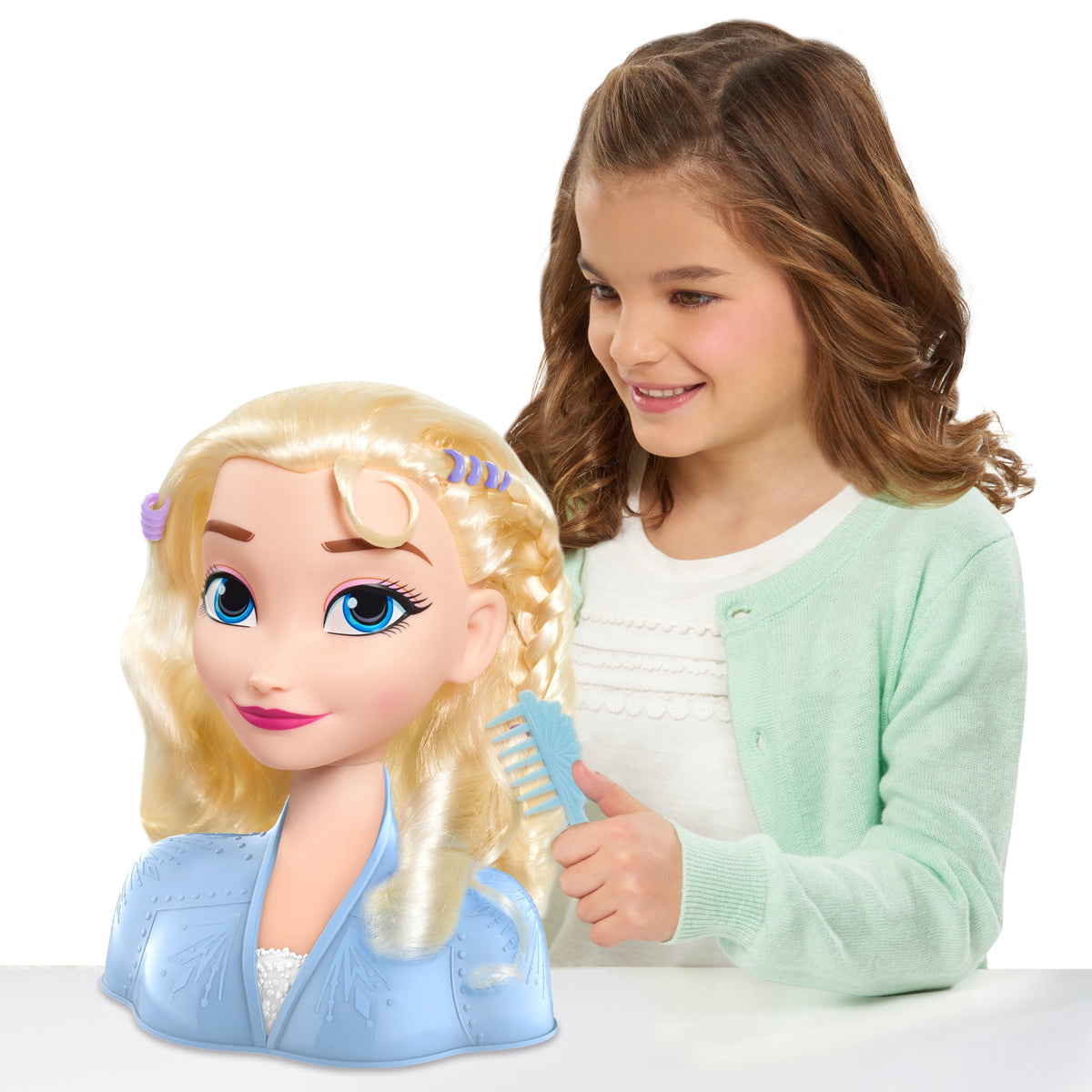 Frozen Elsa hair styling toy for ages 3 and up
