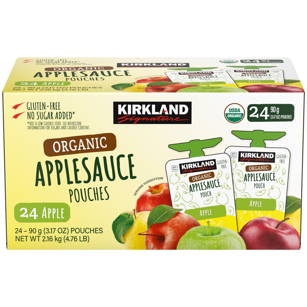 Kirkland Signature kosher gluten-free applesauce