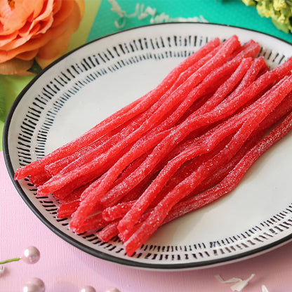Sour Punch strawberry candy straws for parties