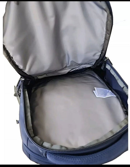Blue The North Face commuter backpack front view