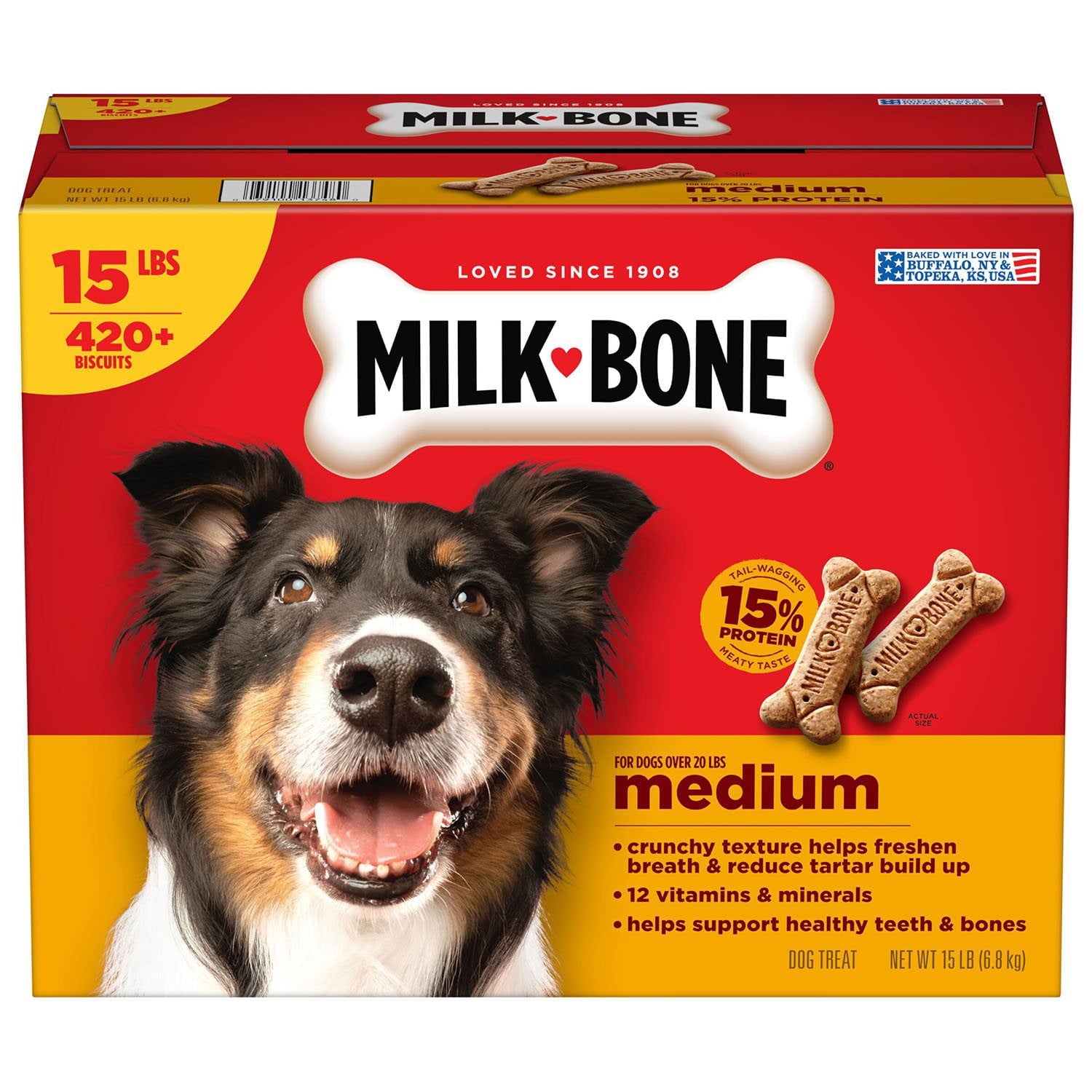 Milk-Bone Original crunchy dog biscuits 15 lb box