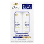 Dove Intensive Repair shampoo and conditioner for regular hair care