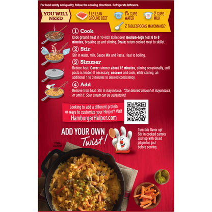 Cheesy Ranch Burger Hamburger Helper boxed mix