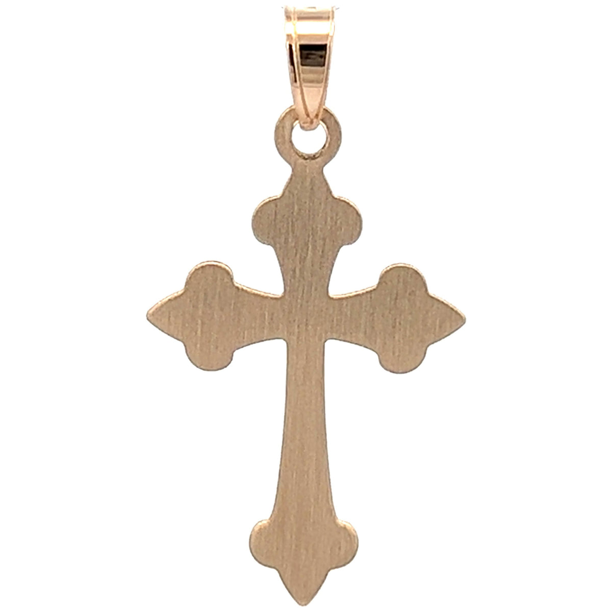 Brilliance Fine Jewelry cross necklace with yellow gold detailing