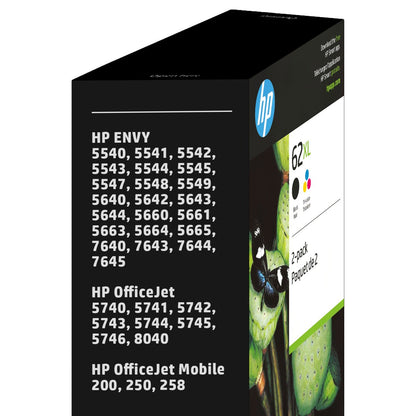 HP 62XL tri-color ink cartridge for HP OfficeJet and Envy