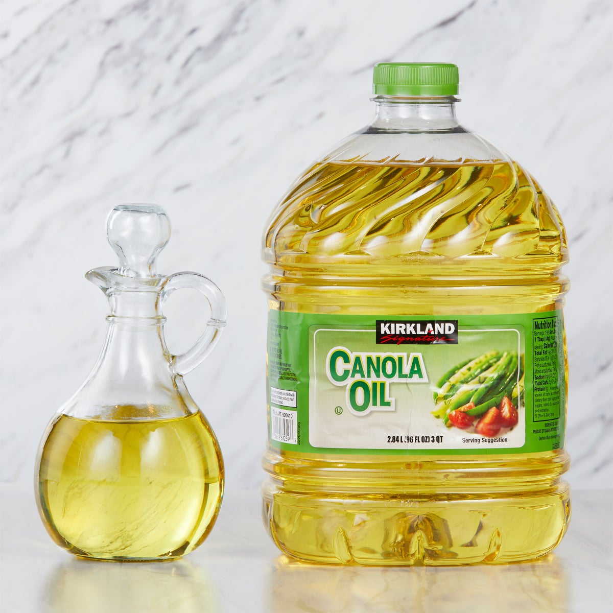 Kirkland Signature kosher canola oil label