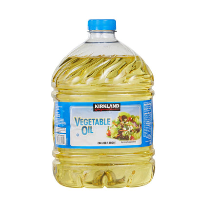 Two-pack of Kirkland Signature vegetable oil jugs