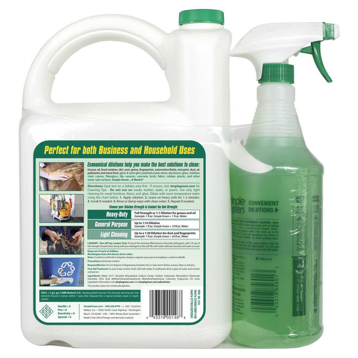 Simple Green all-purpose cleaner 140 fl oz refill jug