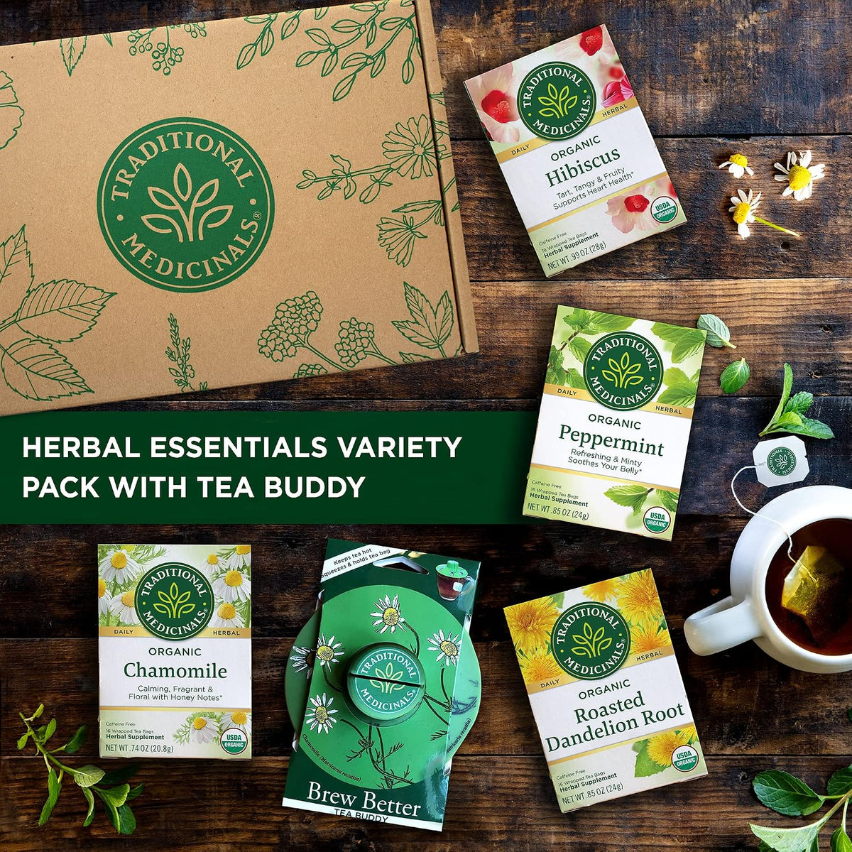 Visit the Traditional Medicinals Store — Traditional Medicinals Organic Spearmint, 16 Tea Bags - product image 89