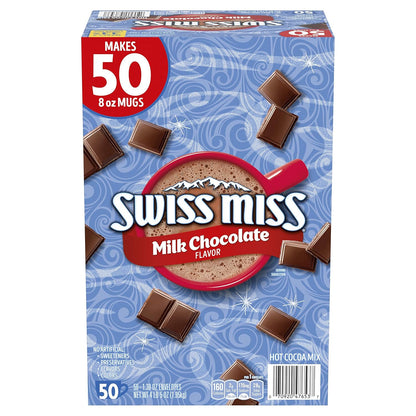 Swiss Miss milk chocolate cocoa packets 1.38 oz each