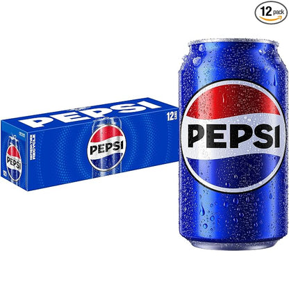 Pepsi Cola Soda 12 fl oz cans 12-pack